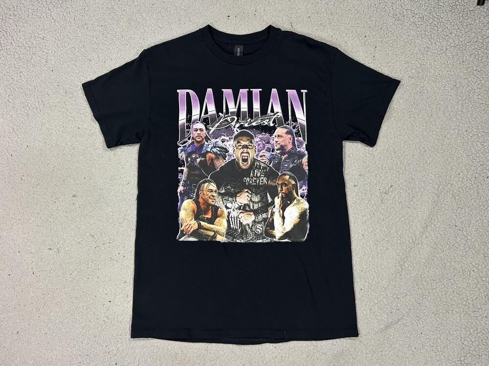 Damian Priest Shirt Mens Medium Black WWE Wrestling Graphic Gildan Tee T-Shirt